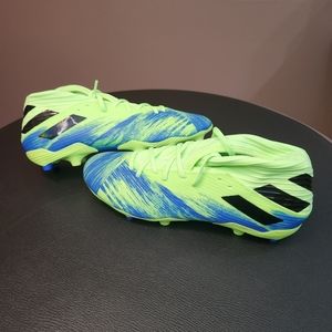 adidas Neon Green and Blue Athletic Shoes